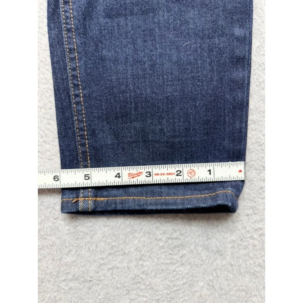 Banana Republic Mens Rapid Movement Slim Jeans Dark Wash Indigo 34x30 28 Inseam